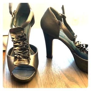 Pewter Heels- Size 9.5- Madden Girl